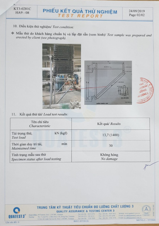 tải trọng consol