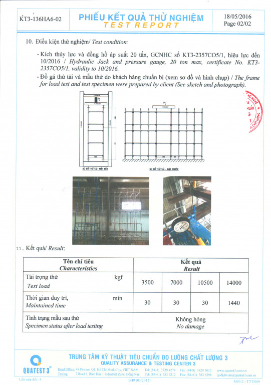 kiểm định giàn giáo nêm